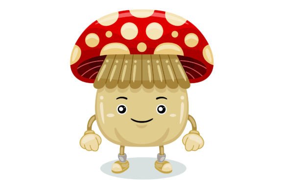 Cute Mushroom Mascot Vector for Creative Projects