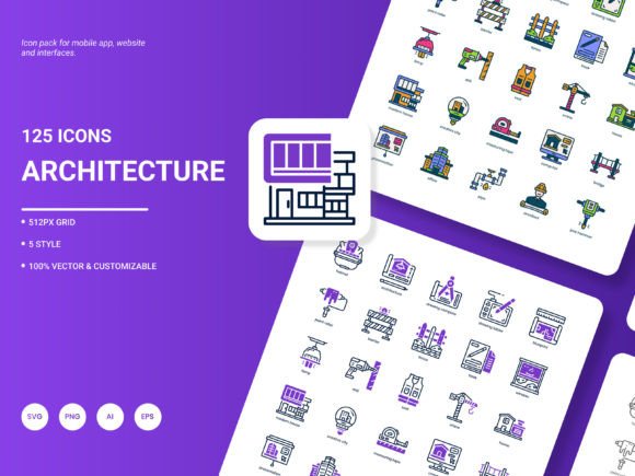 Discover the Versatile Architecture Icon Pack