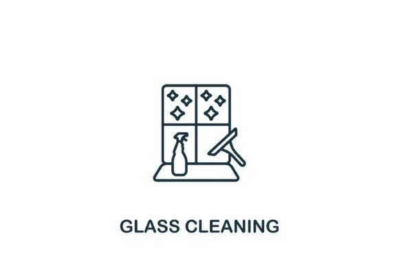 Enhance Your Designs with the Glass Cleaning Icon