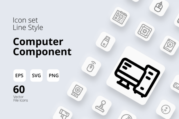Exploring the Versatility of Computer Component Icon Set Line Style