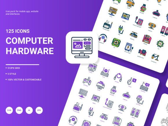 Exploring the Versatility of the Computer Hardware Icon Pack