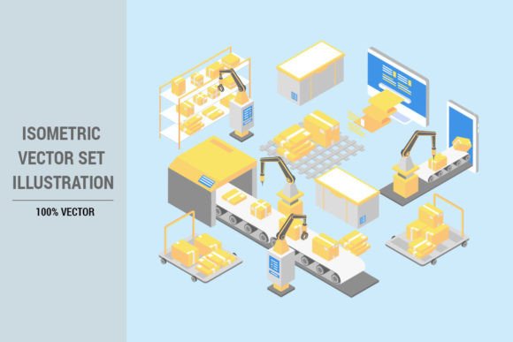Isometric Factory: Versatile Graphics for Modern Creators
