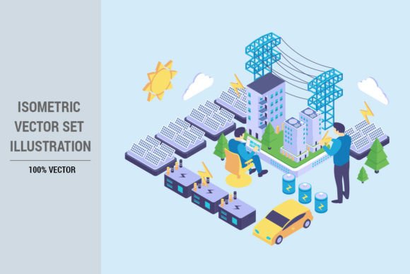 Isometric Solar Panel: A Versatile and Modern Design Solution
