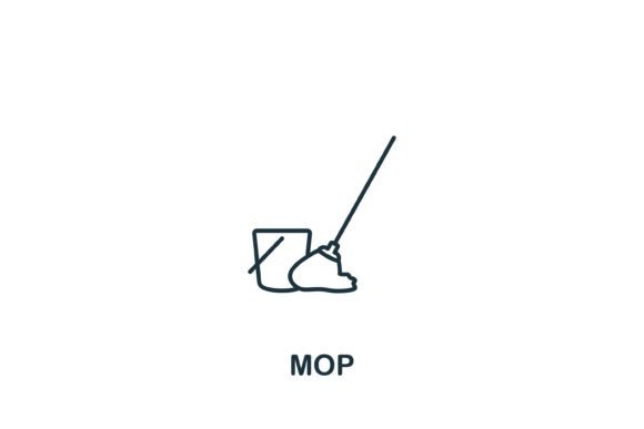 Simple and Versatile Mop Icon for Design