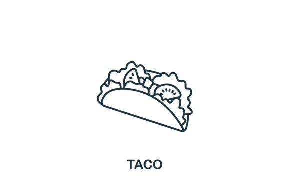Taco Icon: A Versatile Fast Food Symbol for Modern Design