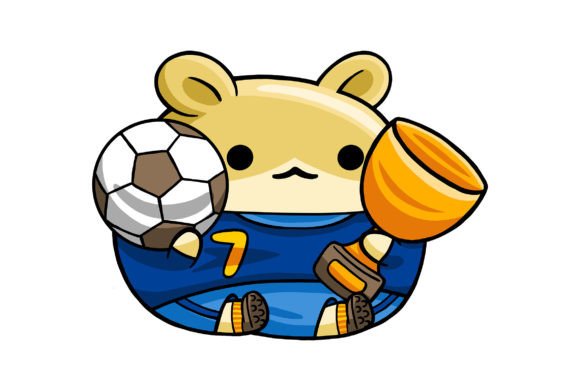 Unlocking Creativity with Cute Hamster Player Football Cartoon
