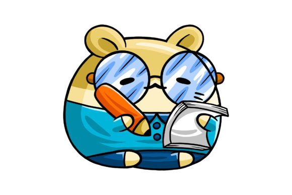 Unlocking Creativity with the Cute Hamster Book Writer Cartoon